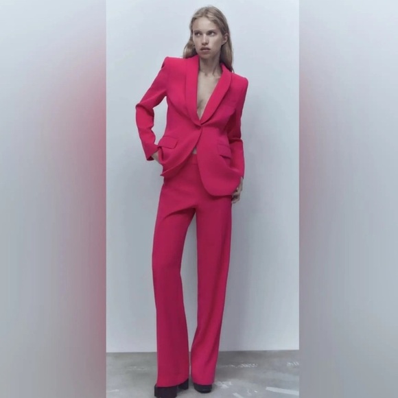 Zara NWT Vibrant Pink Blazer - Picture 3 of 8